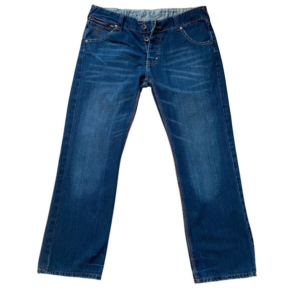 G-Star Raw Mens Jeans 38 Medium Wash Denim Straight Fit Embroidered Back 33-01SE - Picture 2 of 14